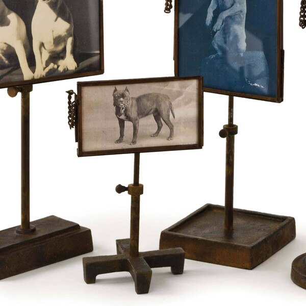 Vintage Metal Photo Holders (Set of 4)